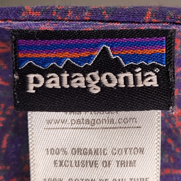 Patagonia Cap Sleve Half Button Blouse size 14 - Picture 4 of 6